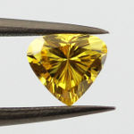 Fancy Vivid Yellow, 0.45 carat, SI2