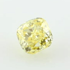 Fancy Vivid Yellow Diamond, Cushion, 1.02 carat, SI1
