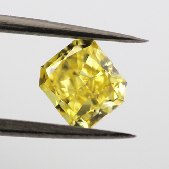 Fancy Vivid Yellow Diamond, 0.75 carat