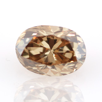 Fancy Yellow Brown Diamond, Oval, 2.04 carat, VS1 - B