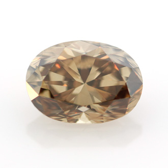 Fancy Yellow Brown Diamond, Oval, 2.04 carat, VS1