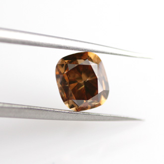 Fancy Yellow Brown Diamond, Cushion, 1.20 carat, VS2 - B