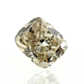 Fancy Yellow Brown Diamond, Cushion, 1.53 carat, SI1