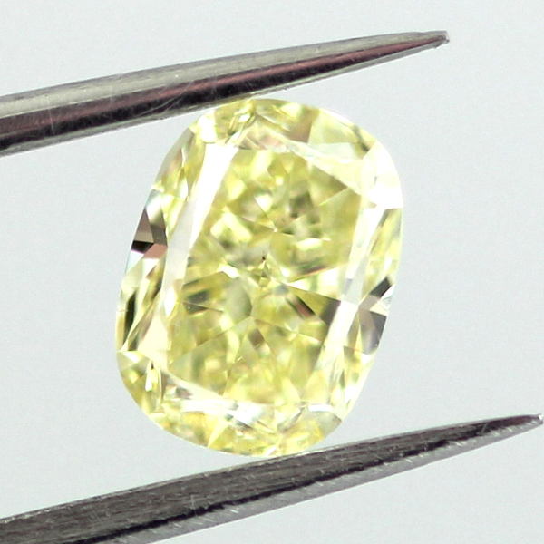 Fancy Yellow Diamond, Cushion, 1.01 carat, SI1