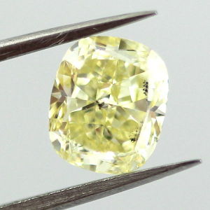 GIA Cushion Fancy Yellow Diamond, 1.42 carat