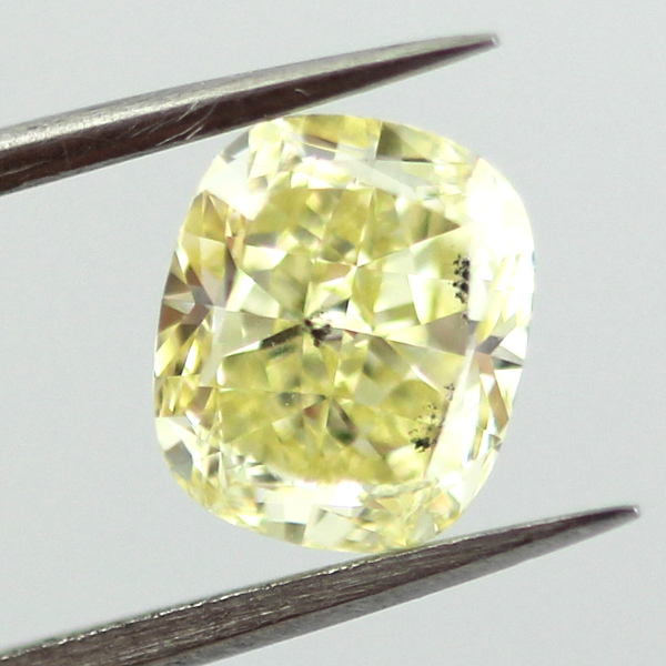 Fancy Yellow Diamond, Cushion, 1.42 carat, SI2