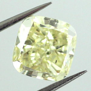 Fancy Yellow Diamond, Cushion, 2.01 carat, SI2 - Thumbnail