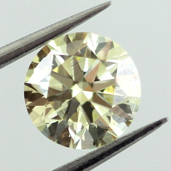 Fancy Yellow Diamond, Round, 1.00 carat, VS2