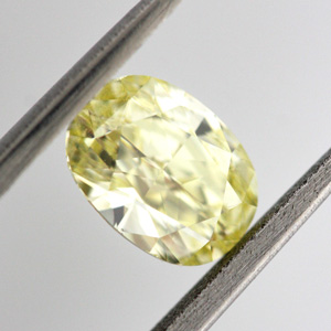 Fancy Yellow Diamond, Oval, 1.00 carat, VS2 - B Thumbnail