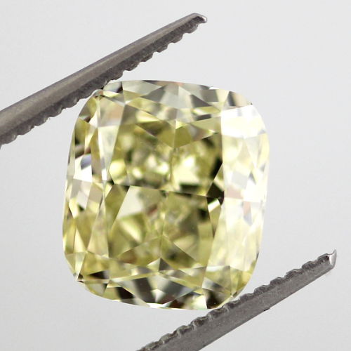 Fancy Yellow Diamond, Cushion, 2.10 carat, VS1 - B