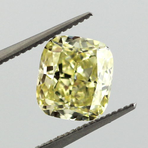 Fancy Yellow Diamond, Cushion, 2.10 carat, VS1
