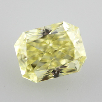 Fancy Yellow Diamond, Radiant, 0.92 carat, SI1 - B