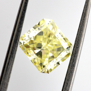 Fancy Yellow Diamond, Radiant, 1.00 carat, VS1