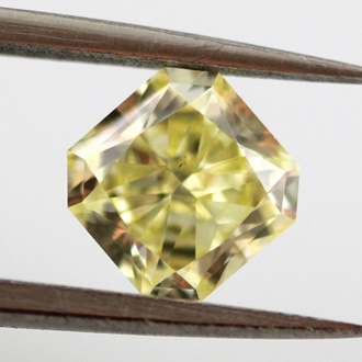 Fancy Yellow, 0.93 carat, VS2