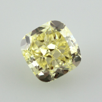Fancy Yellow Diamond, Cushion, 3.18 carat, VS1 - B