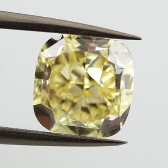 Fancy Yellow Diamond, Cushion, 3.18 carat, VS1