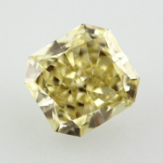 Fancy Yellow Diamond, Radiant, 0.74 carat, SI1