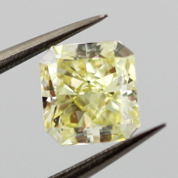 Fancy Yellow Diamond, Radiant, 1.50 carat, SI1 - B