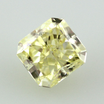 Fancy Yellow Diamond, Radiant, 1.50 carat, SI1