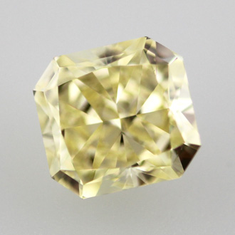 Fancy Yellow Diamond, Radiant, 0.70 carat, VVS2