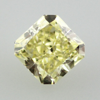 Fancy Yellow Diamond, Radiant, 0.62 carat, VS2