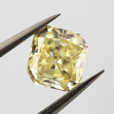 Fancy Yellow Diamond, Radiant, 1.02 carat, SI2