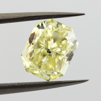 Fancy Yellow Diamond, Radiant, 3.01 carat- C