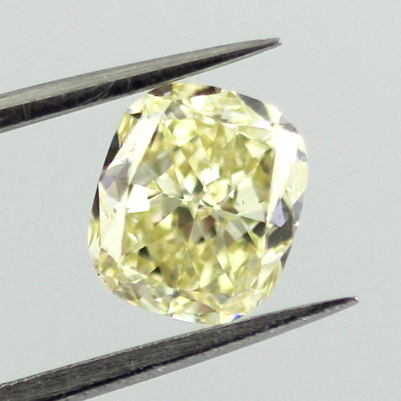 Fancy Yellow Diamond, Cushion, 1.24 carat, SI1- C