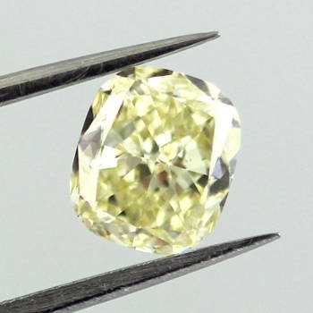 Fancy Yellow Diamond, Cushion, 1.24 carat, SI1 - Thumbnail