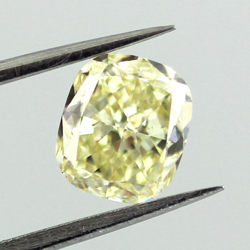 Fancy Yellow Diamond, Cushion, 1.24 carat, SI1