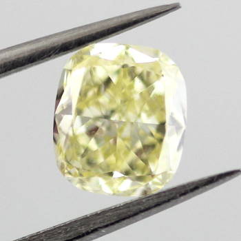 Fancy Yellow, 0.84 carat, VS2