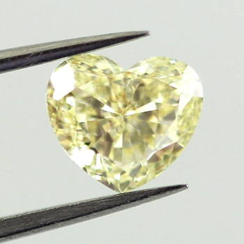 Fancy Yellow, 0.92 carat, VS2