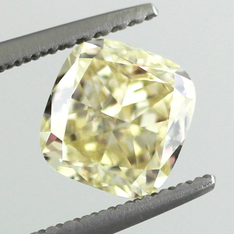 Fancy Yellow Diamond, Cushion, 1.81 carat, VS2- C