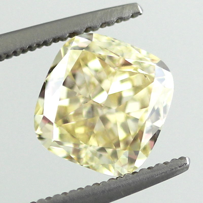 Fancy Yellow Diamond, Cushion, 1.81 carat, VS2