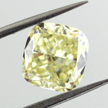 GIA Cushion Fancy Yellow Diamond, 1.84 carat