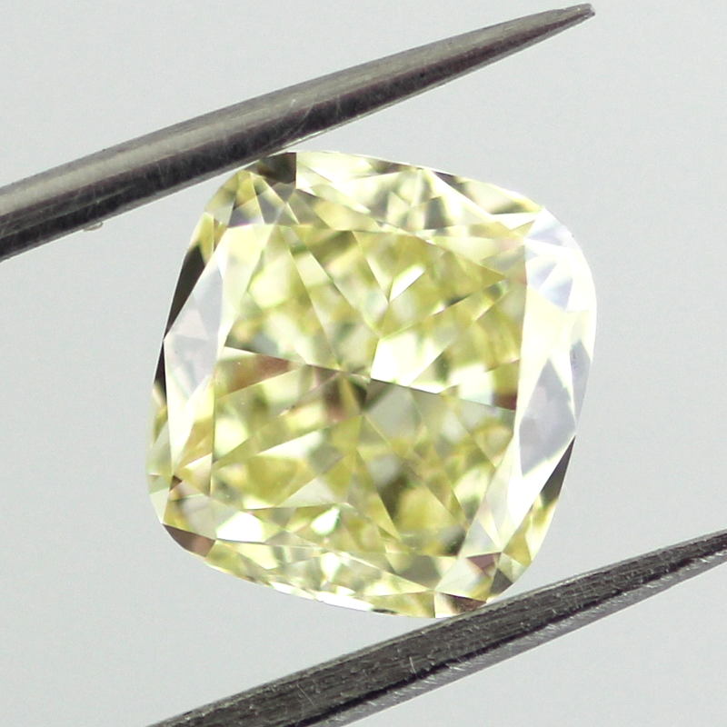 Fancy Yellow Diamond, Cushion, 1.84 carat, SI1