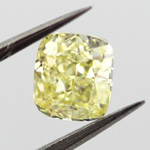 Fancy Yellow Diamond, Cushion, 0.70 carat, VS1 - Thumbnail