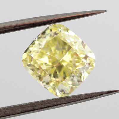 Fancy Yellow Diamond, Cushion, 1.43 carat, VS2 - B