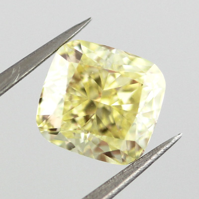 Fancy Yellow Diamond, Cushion, 1.43 carat, VS2- C
