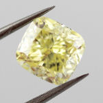 Fancy Yellow Diamond, Cushion, 1.43 carat, VS2 - Thumbnail