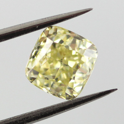 Fancy Yellow Diamond, Cushion, 1.04 carat, SI1 - B