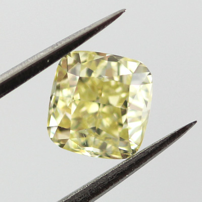 Fancy Yellow Diamond, Cushion, 1.04 carat, SI1