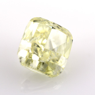 Fancy Yellow Diamond, Cushion, 5.27 carat, SI1- C