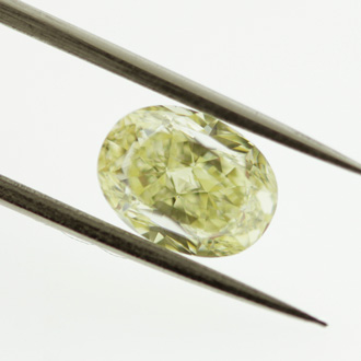 Fancy Yellow Diamond, Oval, 1.63 carat, VVS2 - B