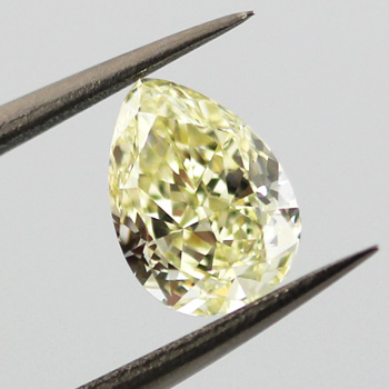 Fancy Yellow Diamond, Pear, 1.27 carat, VVS2 - B