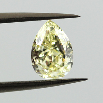 Fancy Yellow Diamond, Pear, 1.27 carat, VVS2- C