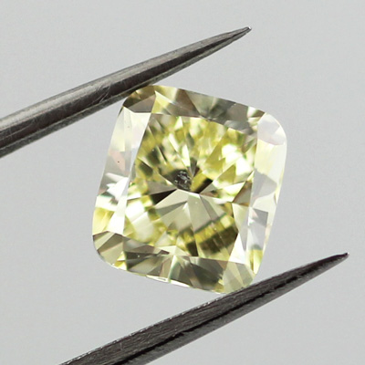 Fancy Yellow Diamond, Cushion, 1.33 carat, SI2