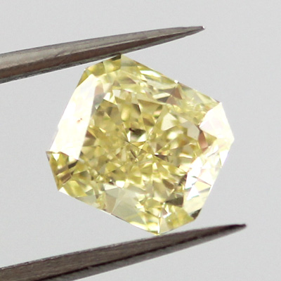Fancy Yellow Diamond, Radiant, 1.02 carat, SI2 - B