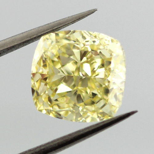 Fancy Yellow Diamond, Cushion, 2.48 carat, VS2