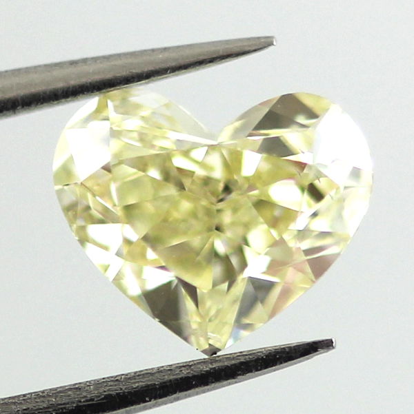 Fancy Yellow Diamond, Heart, 0.78 carat, SI1